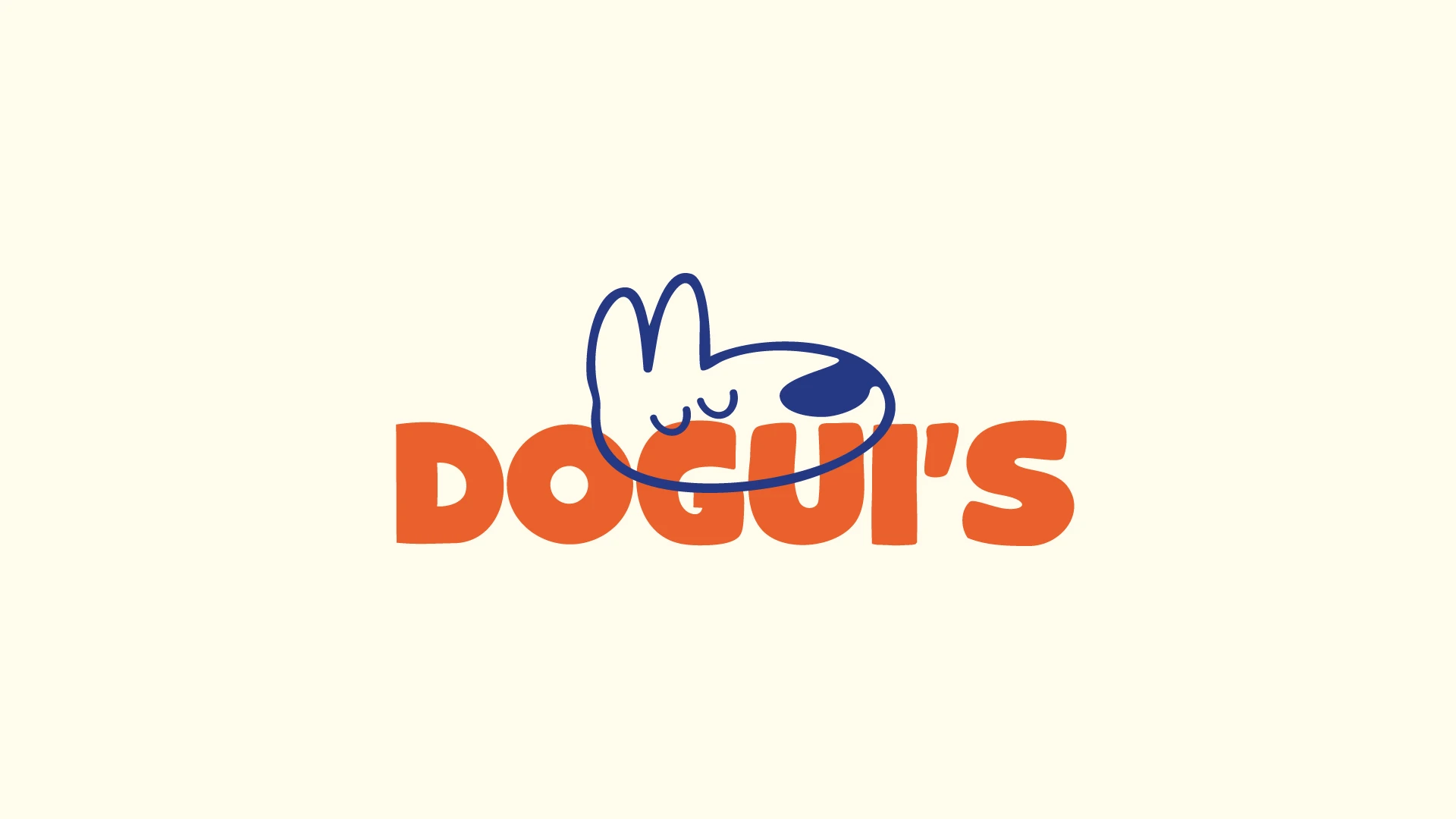 Logo de Dogui’s sobre fondo crema